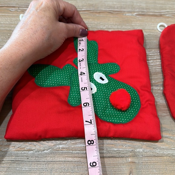 Vintage Reindeer Pot Holders Set of 2 - Picture 7 of 10